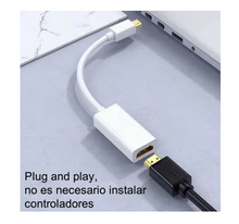 Cargar imagen en el visor de la galería, ADAPTADOR THUNDERBOLT HDMI A MINI DVI HEMBRA: