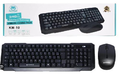 COMO TECLADO Y MOUSE INALAMBRICO KM10 GM5