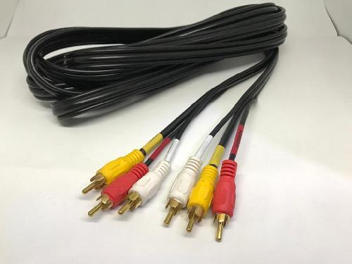 CABLE RCA AUDIO Y VIDEO 4.20 METROS AMARILLO ROJO BLANCO