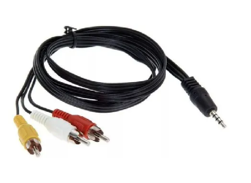 CABLE DE 3.5 A RCA A GRANEL AUDIO Y VIDEO