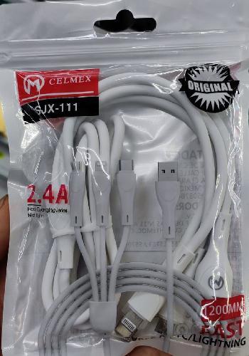 CABLE PULPO TIPO C V8 IPHONE SJX-111