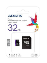 Cargar imagen en el visor de la galería, MEMORIA MICRO SD ADATA 32 GB  CDHC UHS PREMIR CLASS 10
