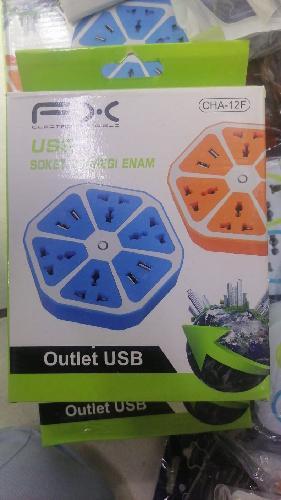 BASE MULTICONTACTO HEXAGONAL CHA12F 4 CONTACTOS Y 4 USB