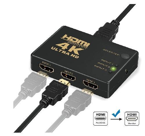SWITCH  HDMI  CON CONTROL 4k