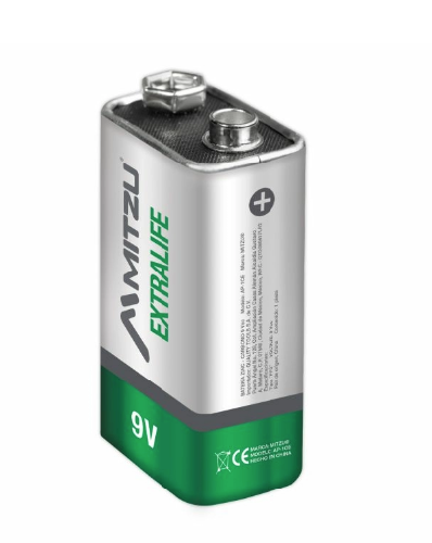 PILA 9V CUADRADA CARBON GENERICA