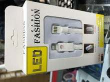 Cargar imagen en el visor de la galería, CABLE FASHION LED IPHONE LIGHTINING CARGA RAPIDA LUZ LED FL-03 vimi
