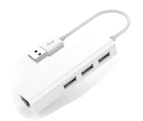 Usb 2.0 Hub Ethernet Rj45 Adaptador De Pc Portátil