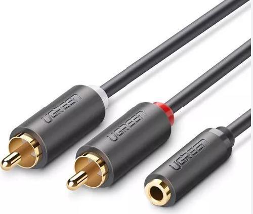 CABLE ADPATADOR RCA MACHO A 3.5 AUX HEMBRA AC30