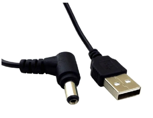 CABLE CORTO USB A PUNTA TOSHIBA 5.5mm x 2.5mm