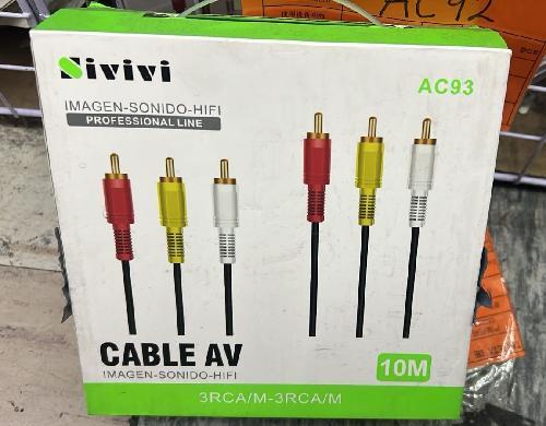 CABLE RCA A RCA 3 COLORES 10M SIVIVI AC93