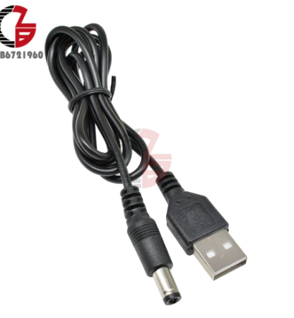 CABLE CORTO USB A PUNTA TOSHIBA 5.5mm x 2.1mm