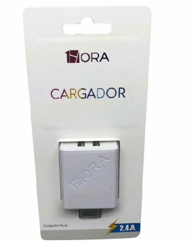 CUBO 1 HORA 2 PUERTOS USB 12W 2.4A GAR129