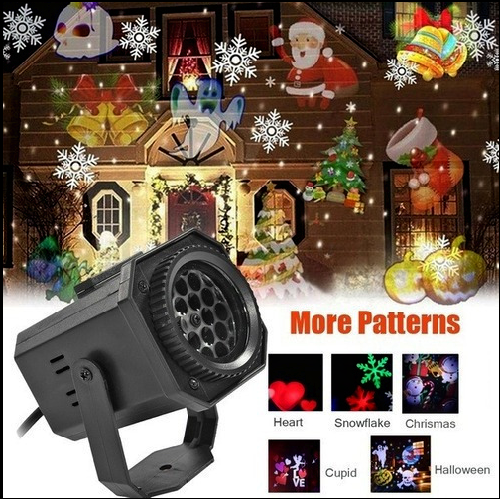 PROYECTOR DE LUZ LED NAVIDENO Y HALLOWEN