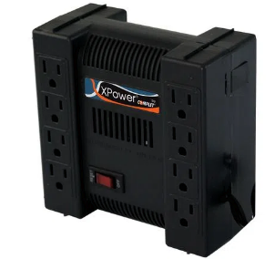 Regulador De Voltaje Complet Xpower Xp 1300 (erv-9-001) 8 Contactos, Supresor De Picos 504j, Potencia 1300 Va/650 W