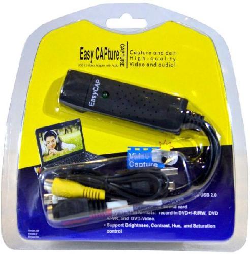 CAPTURADORA DE VIDEO DVR RCA A USB EASY CAP