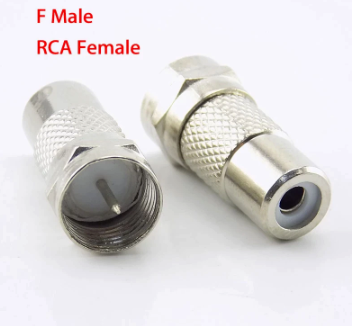 ADAPTADOR JACK RCA  HEMBRA A COAXIAL MACHO