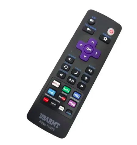 CONTROL REMOTO ROKU UNIVERSAL T1107C TODOS LOS MODELOS DE TV (NO Funciona con Streaming Stick, Hdmi Stick and Game)