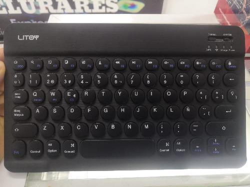 TECLADO BLUETOOTH 3.0 RECARGABLE PARA TABLET GRANDE Slim Aluminium Wireless Bluetooth Keyboard For iPhone Computer PC CT R6P2 W3P3