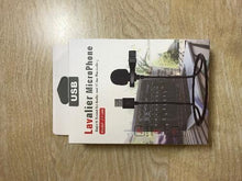 Cargar imagen en el visor de la galería, MICROFONO PARA TELEFONO JACK USB LAVALIER

