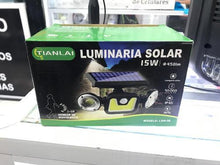 Cargar imagen en el visor de la galería, LUZ SOLAR 3 FAROS EXTERIORES SENSOR MOVIMIENTO LS20W03 MARCA TIANLAI
