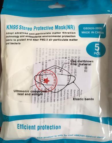 CUBRE BOCAS KN95 BOLSA 5 PIEZAS