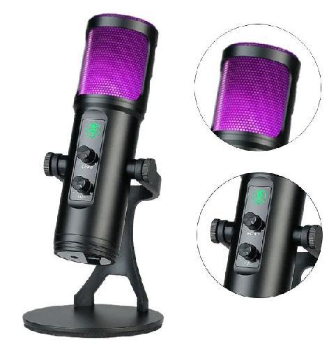 MICROFONO PROFESIONAL 776 LUZ  RGB ZX-776