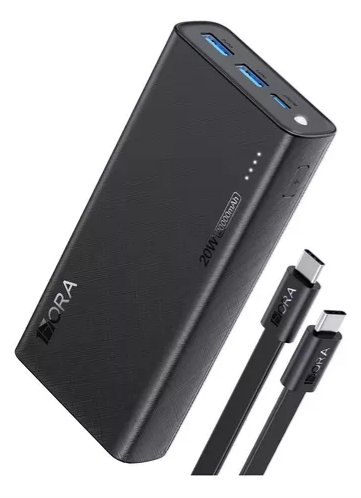 POWER BANK 1 HORA GAR158 20000 MAH CARGA TIPO C