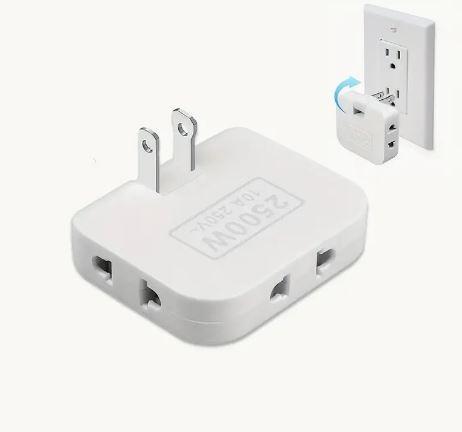 ADAPTADOR DE ENCHUFE DE CORRIENTEPARA PARED PLANO CODIGO 180