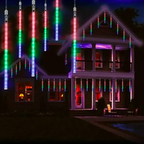 Serie Navideña Led Lluvia De Meteoros DE Colores 50cm L11