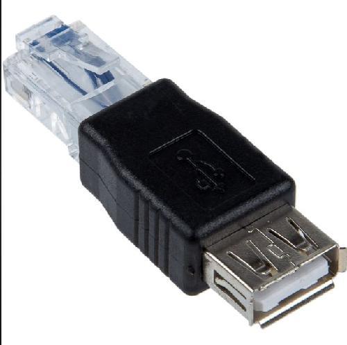 ADAPTADOR USB HEMBRA A RJ45 MACHO AC67 PARA PC SIN ENTRADA RJ45
