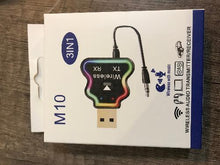 Cargar imagen en el visor de la galería, 2in1 Inalámbrico Bluetooth USB m10 Receptor Transmisor de audio 3.5mm AUX Adaptador Para Tv
