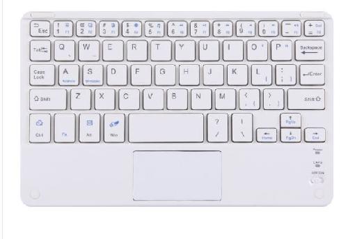 Mini Teclado slim Inalámbrico Bluetooth  Touchpad Para Windows Android iOS