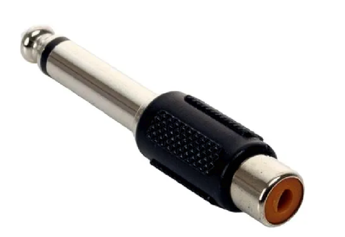 ADAPTADOR RCA A 6.3MM MONOAURAL