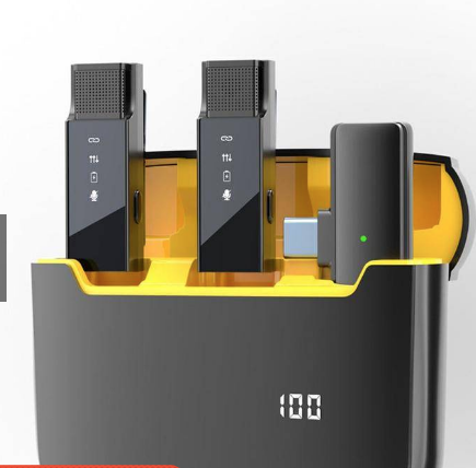 MICROFONO LAVALIER LIGTHINING INALAMBRICO DE LUJO DUAL BLUETOOTH 5.0