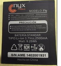 Cargar imagen en el visor de la galería, PILA NYX 2500mAh LITION 3.7
