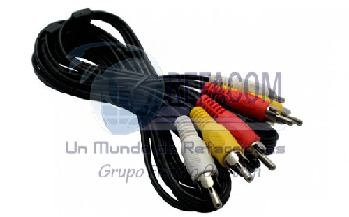 CABLE 3 RCA MACHO A 3 RCA MACHO 2.75M AUDIO Y VIDEO