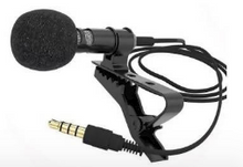 Cargar imagen en el visor de la galería, MICROFONO DE SOLAPA PARA PC O TELEFONO JACK 3.5MM LAVALIER
