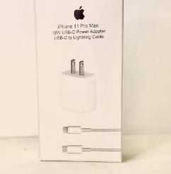 CARGADOR COMPLETO APPLE IPHONE 11 TIPO C - LIGHTNING