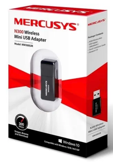 Antena de Red WI-FI mercusys MW300UM