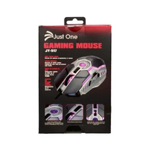 Cargar imagen en el visor de la galería, MOUSE GAMER JUST ONE JY517 CON LUZ
