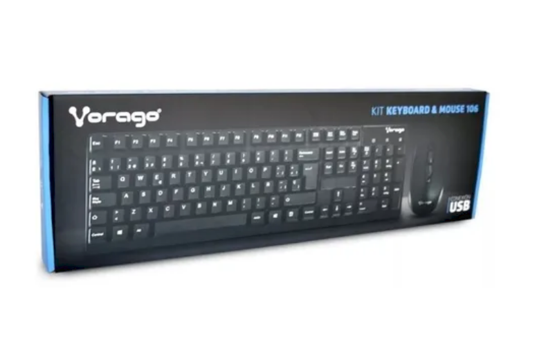 TECLADO Y MOUSE VORAGO KM/106 CONECCION USB