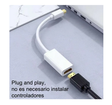 Cargar imagen en el visor de la galería, ADAPTADOR THUNDERBOLT HDMI A MINI DVI HEMBRA:
